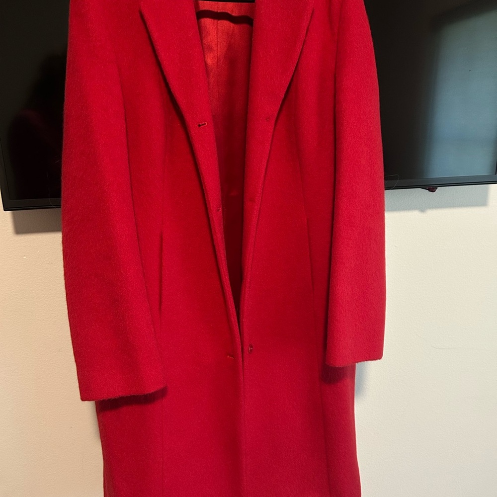The Limited Vibrant Red Trench Coat